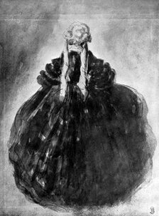 'Study of a Lady', 19th century, (1930).Artist: Constantin Guys