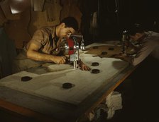 The utmost precision is required of these operators who are cutting..., Manchester, Conn. , 1942. Creator: William Rittase.