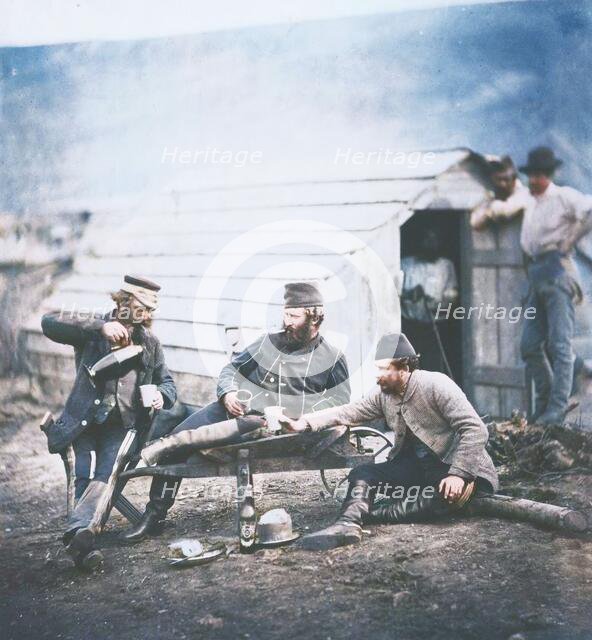 Hardships in the Camp, 1855. Creator: Roger Fenton.