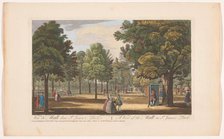 View of The Mall in Saint James's Park in London, 1752. Creator: William Henry Toms.