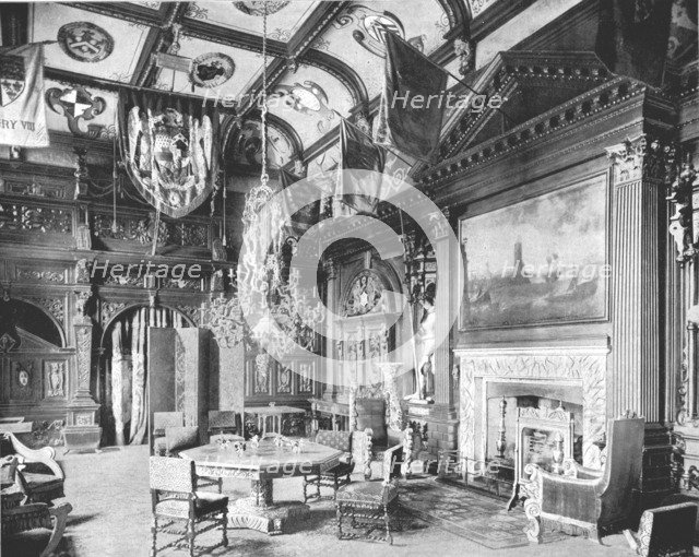 The Banqueting Hall, Knebworth House, Hertfordshire, 1894.  Creator: Unknown.