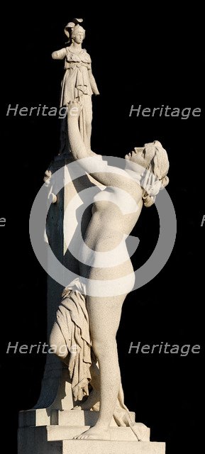 Cassandra seeking the protection of Pallas, 1877. Artist: Millet, Aimé (1819–1891)