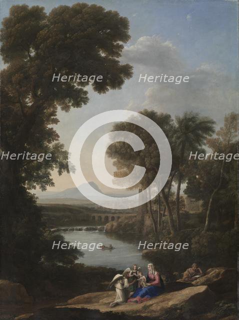 Rest on the Flight into Egypt, early 1640s. Creator: Claude Lorrain (French, 1604-1682).