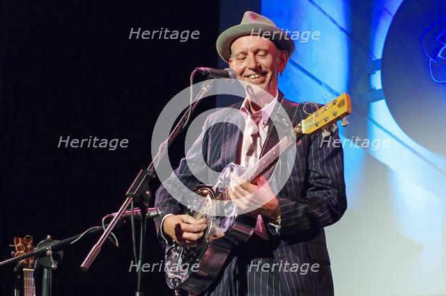 Mark Flanagan, Crawley Blues Club, Hawth, Crawley, West Sussex, 28 Sept 2019. Creator: Brian O'Connor.