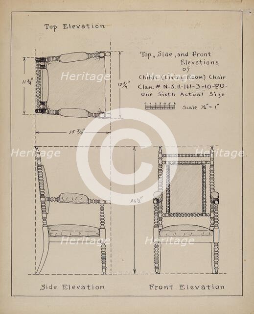 Chair, 1935/1942. Creator: Francis Law Durand.