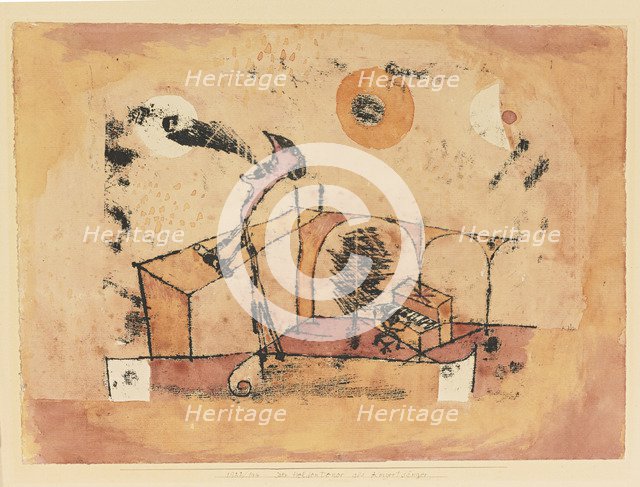 The Heroic Tenor As a Concert Singer, 1922. Artist: Klee, Paul (1879-1940)