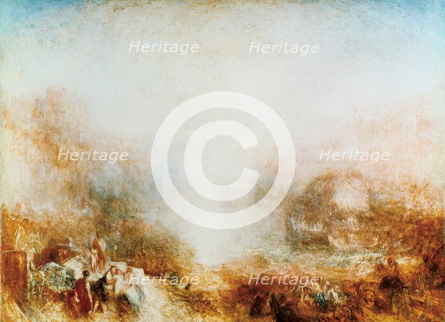 'Mercury Sent to Admonish Aeneas', 1850. Artist: JMW Turner