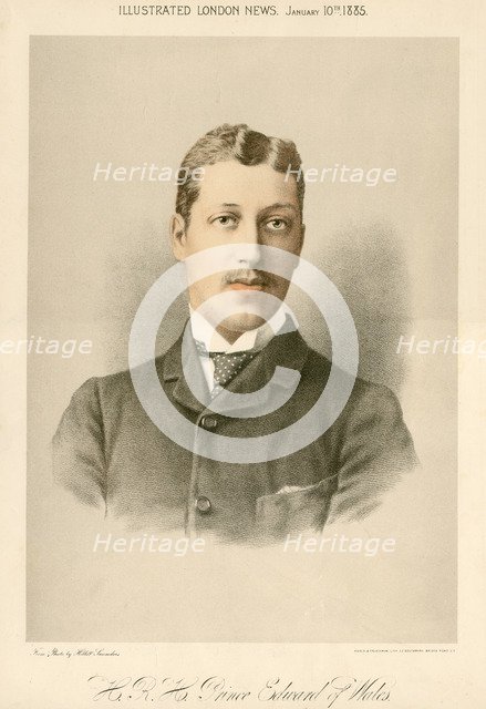 Albert Victor, Duke of Clarence, 1885. Artist: Unknown
