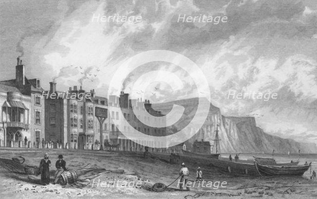 'The York Hotel, and Library, Sidmouth', 1832. Creator: P Heath.