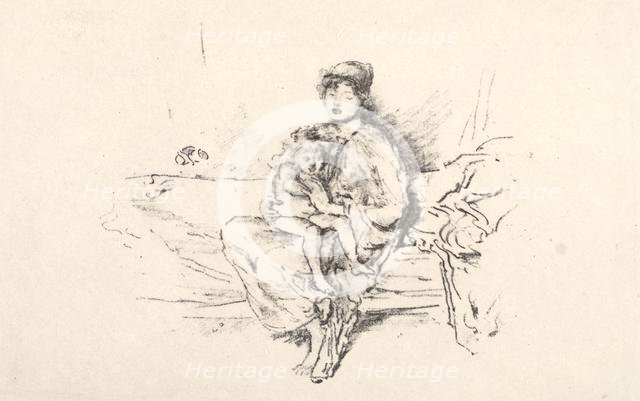 Mother and Child, No. 2, 1890. Creator: James McNeill Whistler (American, 1834-1903).