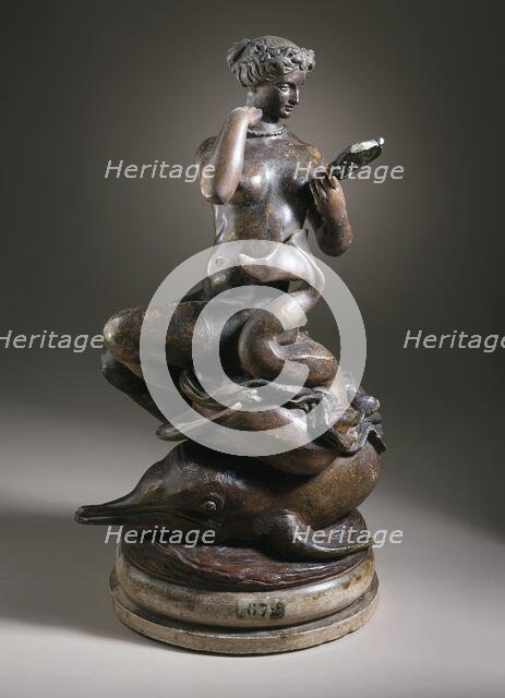 Nereid Arranging her Necklace, c.1836. Creator: Antoine-Louis Barye.