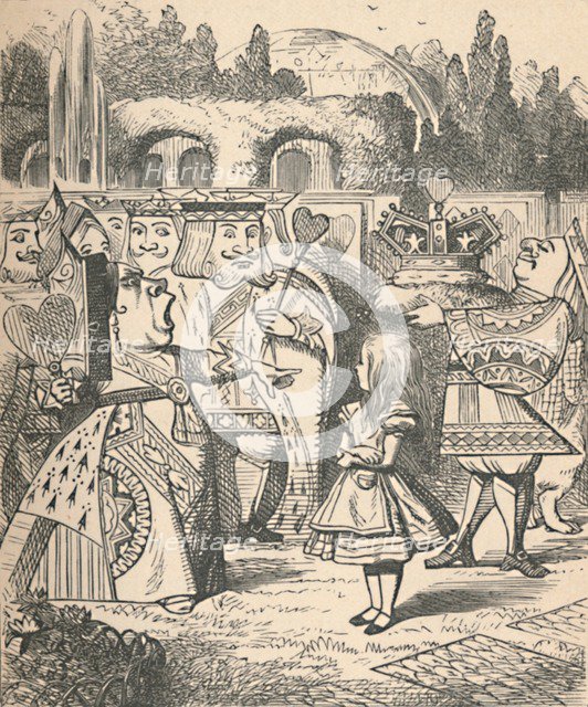 'Off with her head! Alice and the Red Queen', 1889. Artist: John Tenniel.