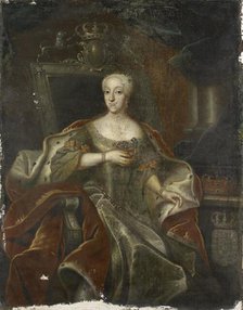 Portrait of Princess Charlotte Amalie, Daughter of Frederick IV, King of Denmark, 1755-1765. Creator: Anon.