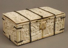 Casket with Romance Scenes, French, ca. 1320-40. Creator: Unknown.