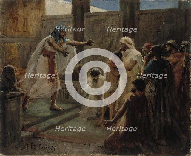 Joseph and his brothers, 1877. Creator: Albert Edelfelt.