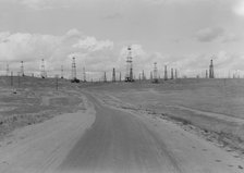 Oil fields, Kern County, California, 1938. Creator: Dorothea Lange.