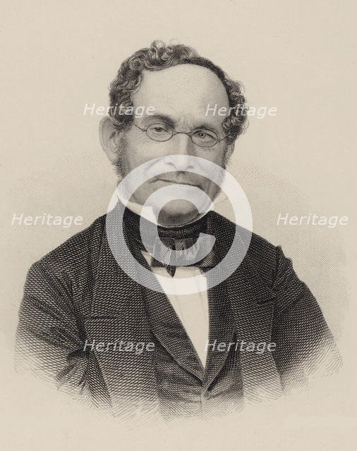 Portrait of the Composer Albert Methfessel (1785-1869). Creator: Weger, August (1823-1892).