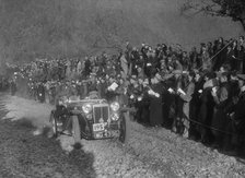 MG PB of FCN Day competing in the MCC Lands End Trial, Beggars Roost, Devon, 1936. Artist: Bill Brunell.