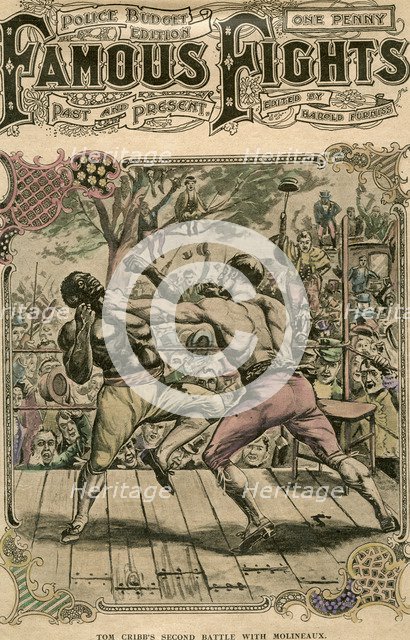 'Tom Cribb's second battle with Molineaux', 1811 (late 19th or early 20th century). Artist: Unknown