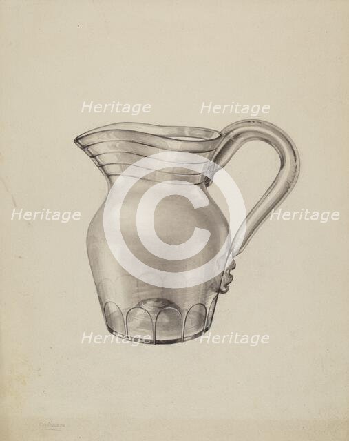 Pitcher, 1935/1942. Creator: Charles Caseau.