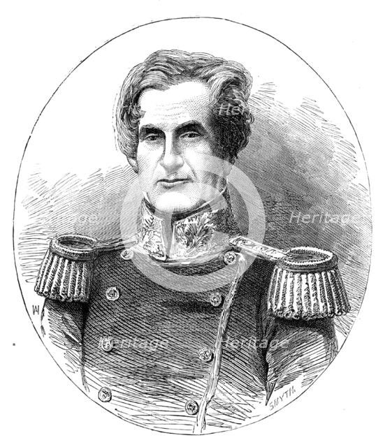 Sir Edmund Lyons, G.C.B., Rear-Admiral of the British Fleet, in the Black Sea..., 1854. Creator: Smyth.