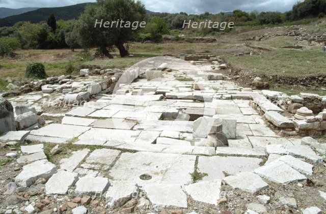 A basilica in Messene, Greece. Artist: Samuel Magal