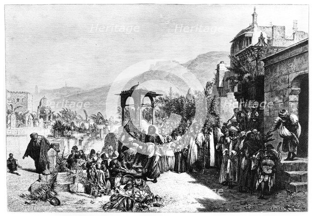 'Distribution of Dates in a Cemetery in Cairo', 1881. Artist: Wilhelm Gentz