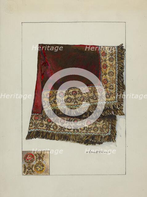 Tablecloth, c. 1937. Creator: Florence Truelson.