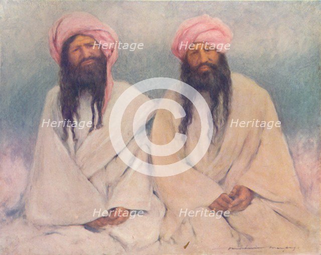 'Two Baluch Chiefs', 1903. Artist: Mortimer L Menpes.