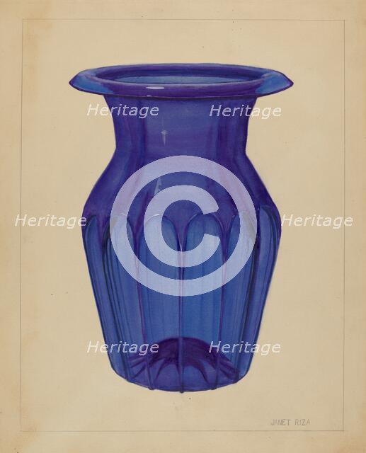 Vase, c. 1936. Creator: Janet Riza.