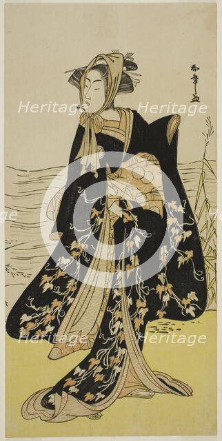 The Actor Segawa Kikunojo III as the Street-Walker Otsuyu in the Play Cho Chidori..., c. 1779. Creator: Shunsho.