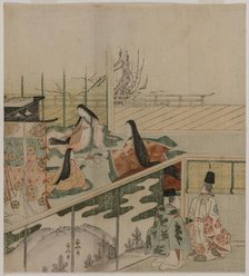 Court Ladies Making Dolls, 1790s. Creator: Kubo Shunman (1757-1820), attributed to.