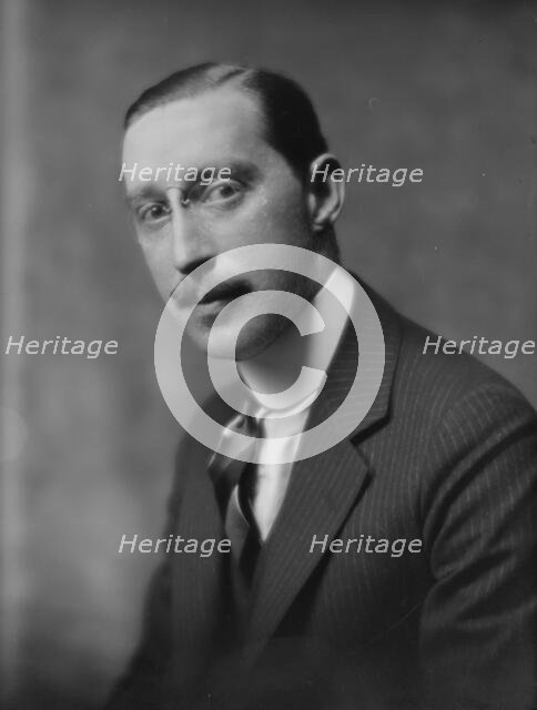 Forsch, S., Mr., portrait photograph, 1916 or 1917. Creator: Arnold Genthe.