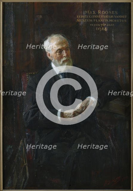 Portrait of Max Rooses (1839-1914) , 1914. Creator: Luyten, Jan Hendrik (1859-1945).