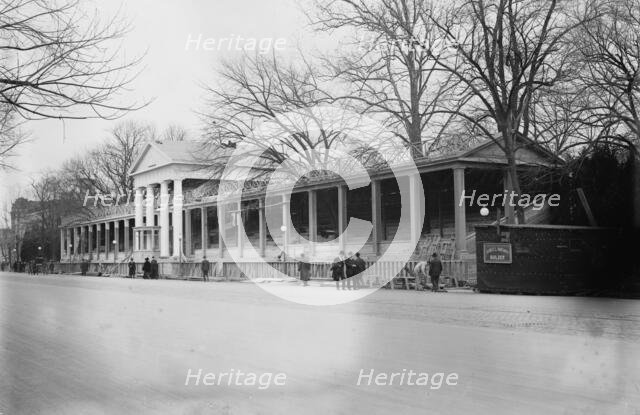 Presidential review stand, White House, 1913. Creator: Bain News Service.