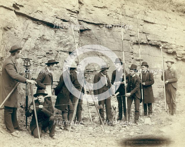 Deadwood Central RR Engineer Corps, 1888. Creator: John C. H. Grabill.