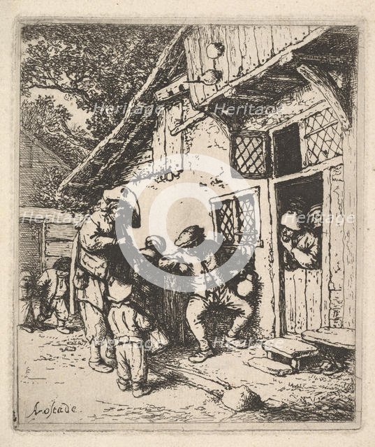 Traveling Musicians, 1610-85. Creator: Adriaen van Ostade.