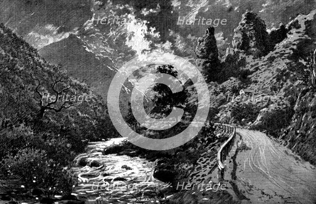 Ten Days in Bosnia: a scene in the mountains, 1895. Creator: Unknown.