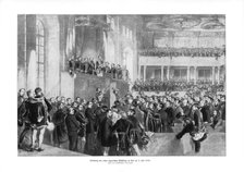 Hungarian parliament, (5th July 1848), 1900.Artist: Paul Burde
