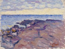 Beach cliffs, 1905. Creator: Alfred William Finch.