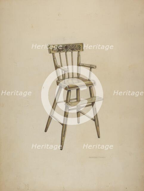 High Chair, c. 1939. Creator: Raymond Chard.