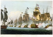 Battle of Trafalgar, October 21st 1805 (1816). Artist: Thomas Sutherland