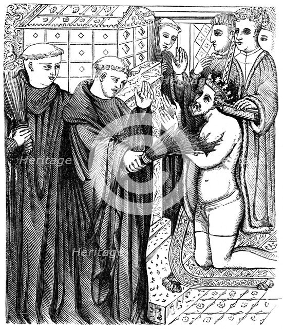 Penance of Henry before the shrine of Thomas a Becket. Artist: Unknown