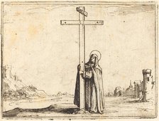 Nun Embracing the Holy Cross, 1628. Creator: Jacques Callot.