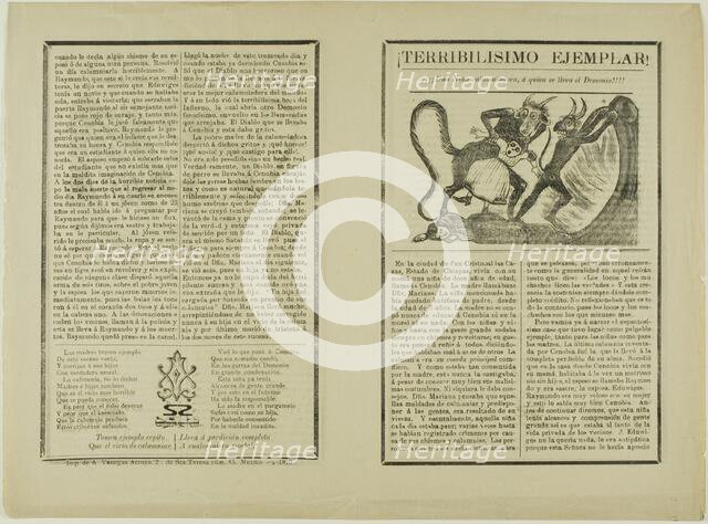 Very Terrible Example!, 1910. Creator: José Guadalupe Posada.