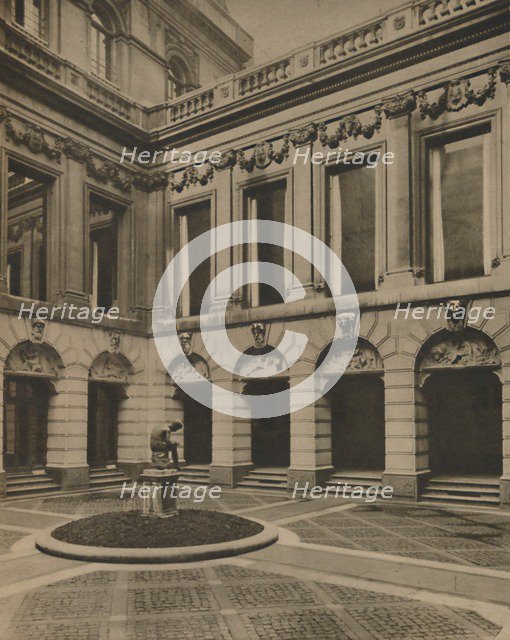 'Courtyard of the Drapers' Hall in Throgmorton Street', c1935. Creator: Joel.