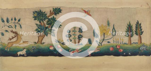 Embroidered Petticoat Border, c. 1936. Creator: Lawrence Peterson.