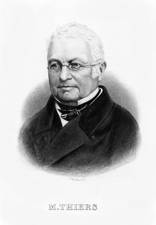 Louis Adolphe Thiers, French statesman and historian, 19th century. Artist: E Boulton