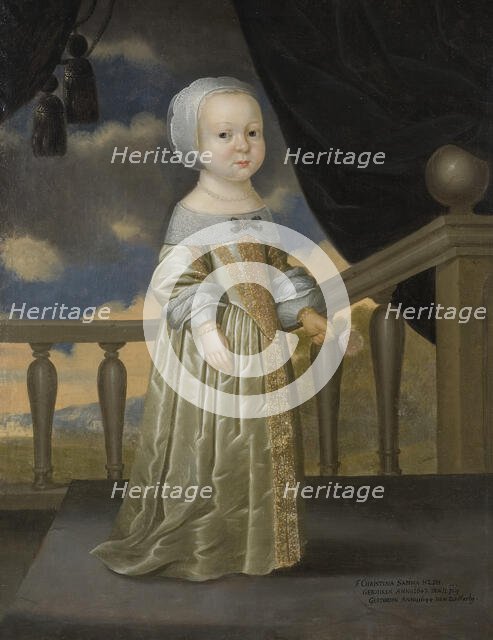 Kristina Sabina, 1643-44, princess of Holstein-Gottorp. Creator: Julius Strachgen.