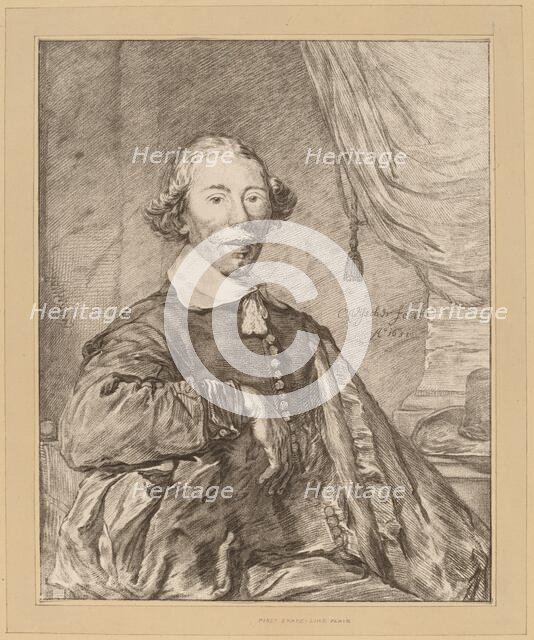 Portrait of a Seated Man, 1771. Creator: Johannes Kornlein.